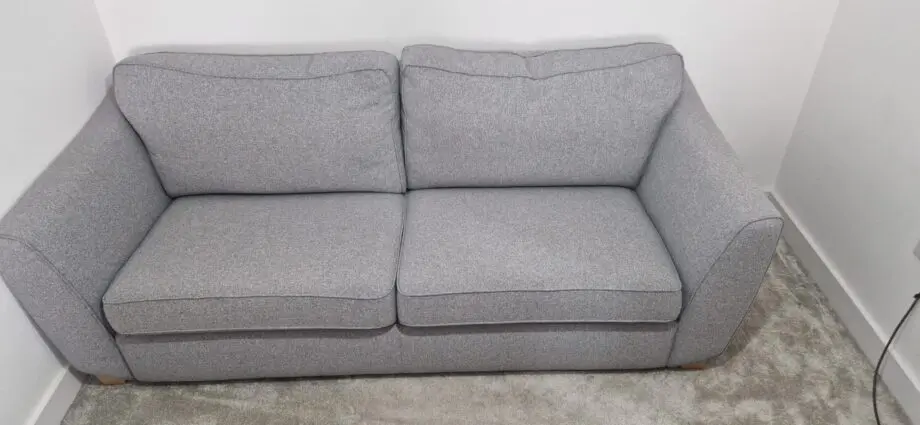 DFS Orlby 4-Seater Fabric Sofa – Removable Arms – Grey – Excellent Condition
