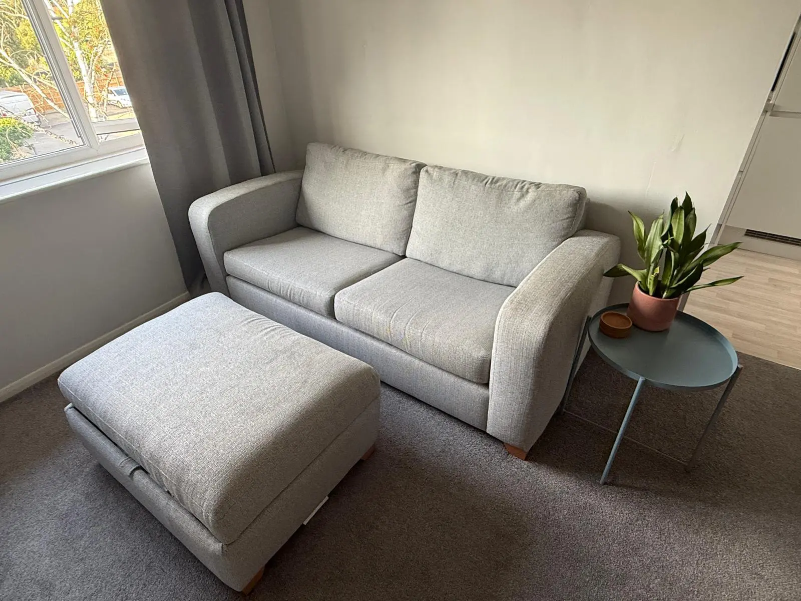 DFS Lydia 3-seater sofabed and footstool
