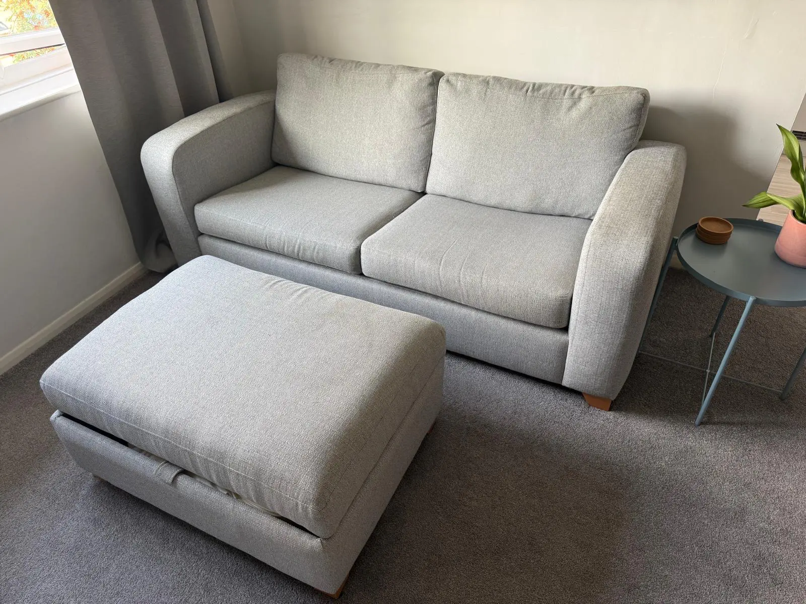 DFS Lydia 3-seater sofabed and footstool