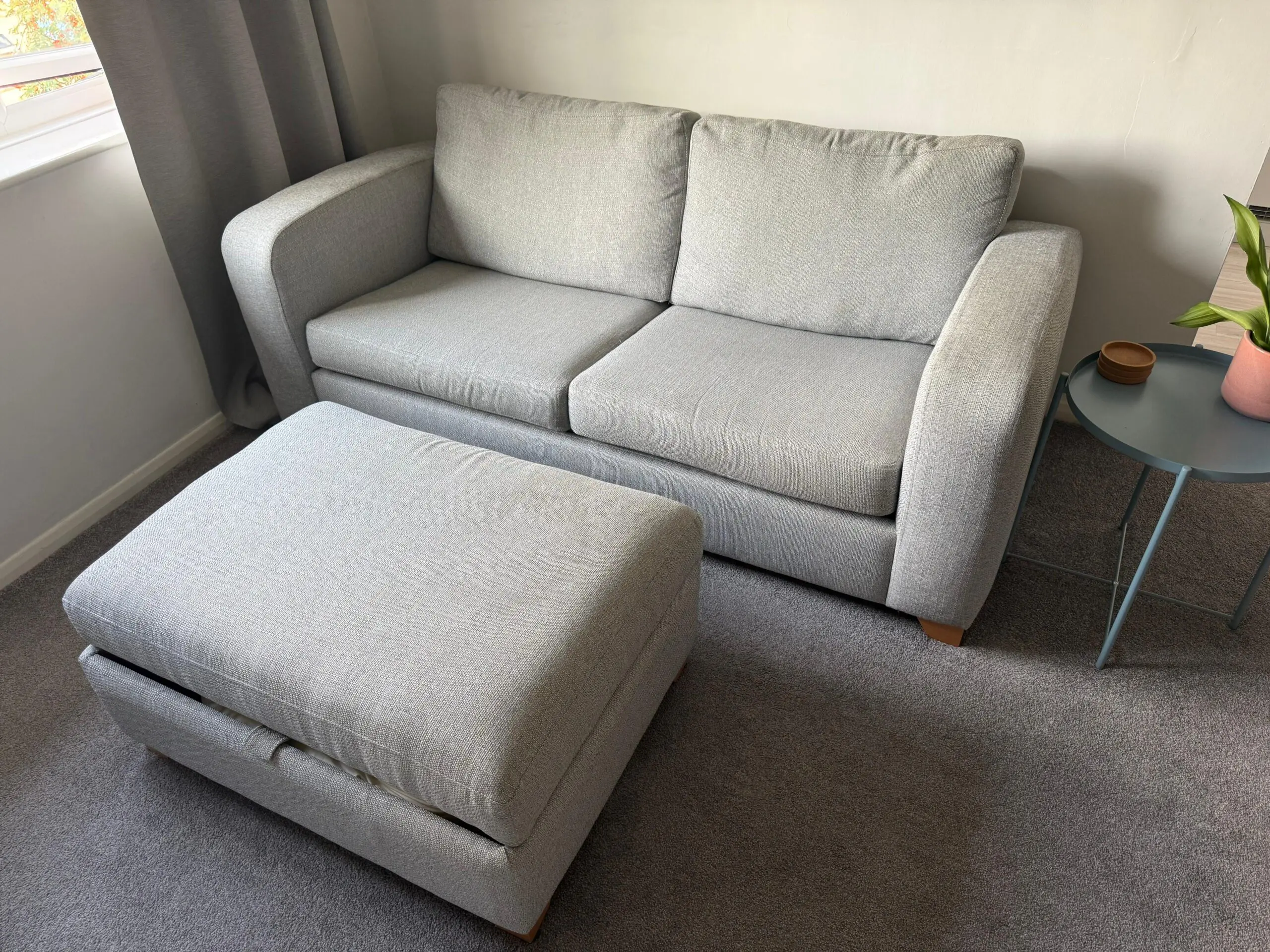 DFS Lydia 3-seater sofabed and footstool