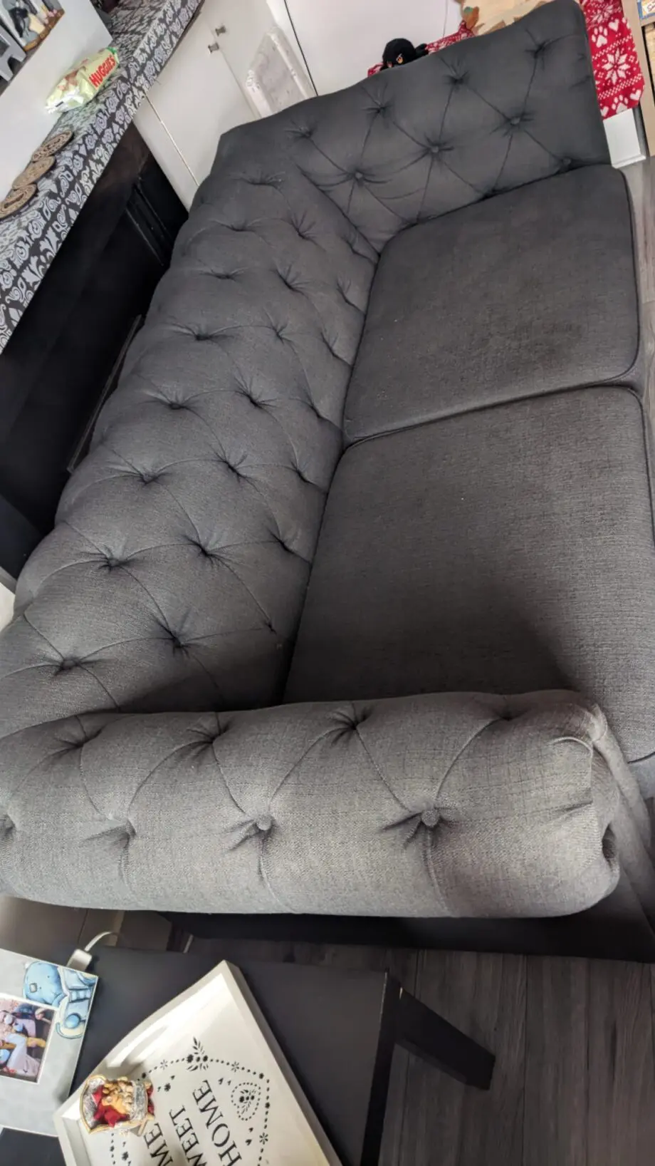 DFS Grey 3 seater sofa and 2 seater sofa bed