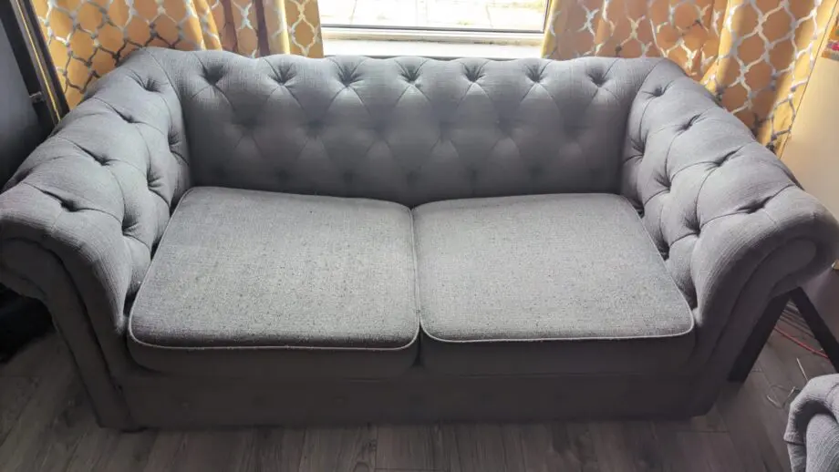 DFS Grey 3 seater sofa and 2 seater sofa bed