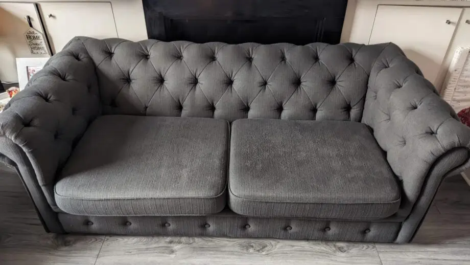DFS Grey 3 seater sofa and 2 seater sofa bed