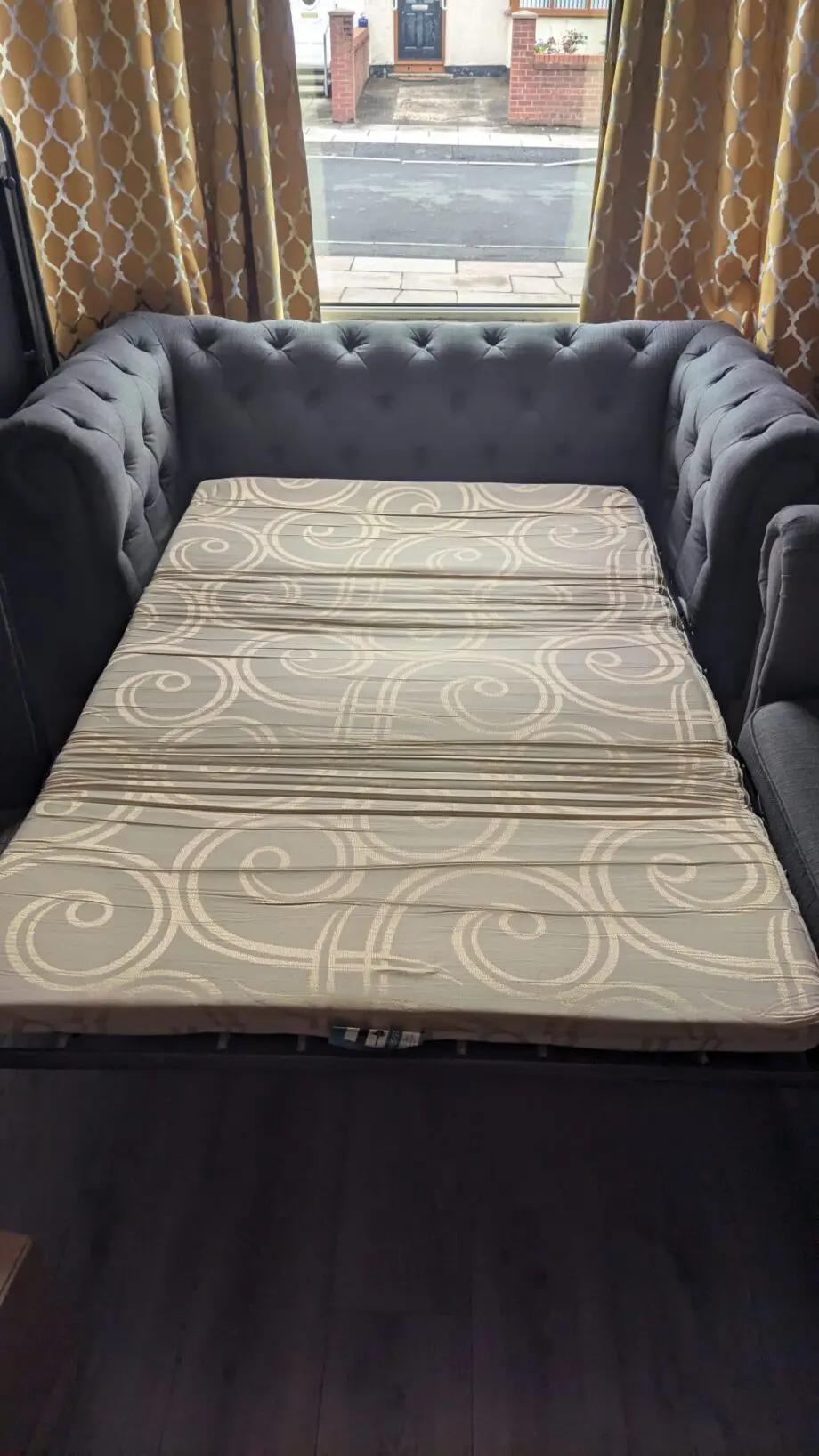 DFS Grey 3 seater sofa and 2 seater sofa bed