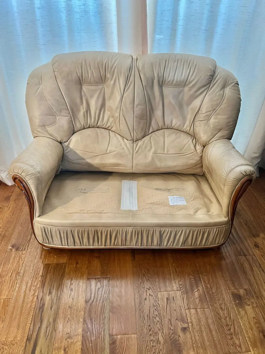 Italian Leather Sofa Set