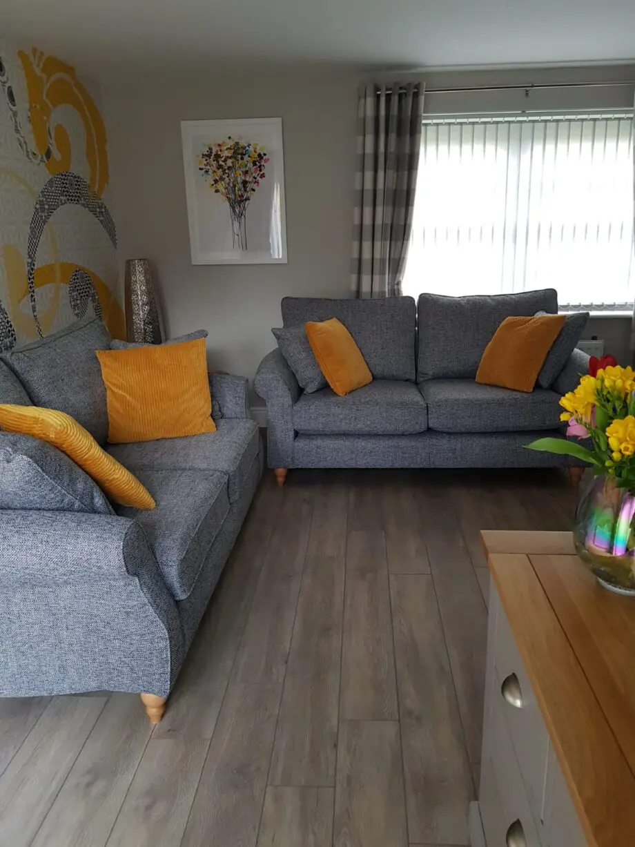 Next Charcoal Grey Ashford 2 Seater Sofas x 2