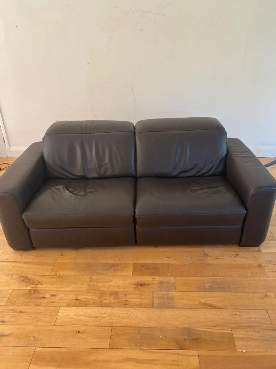 Natuzzi, Black, Double power recliner