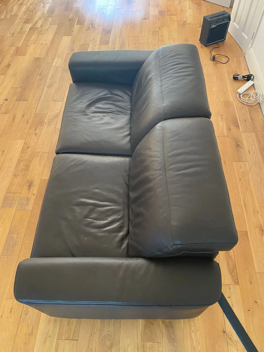 Natuzzi, Black, Double power recliner
