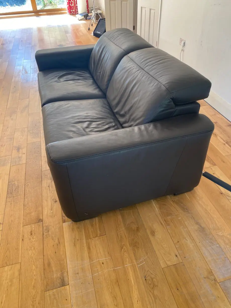 Natuzzi, Black, Double power recliner