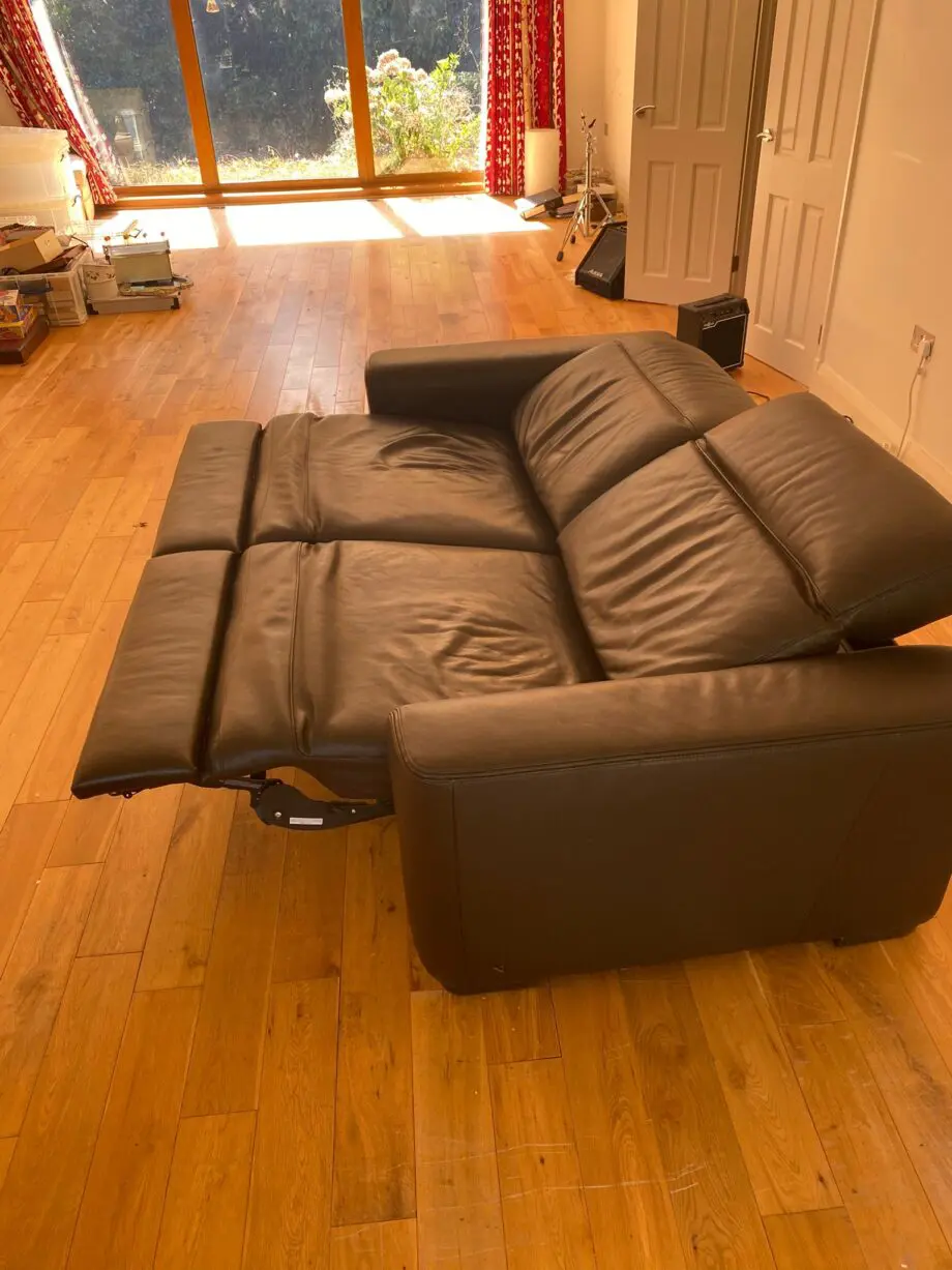 Natuzzi, Black, Double power recliner