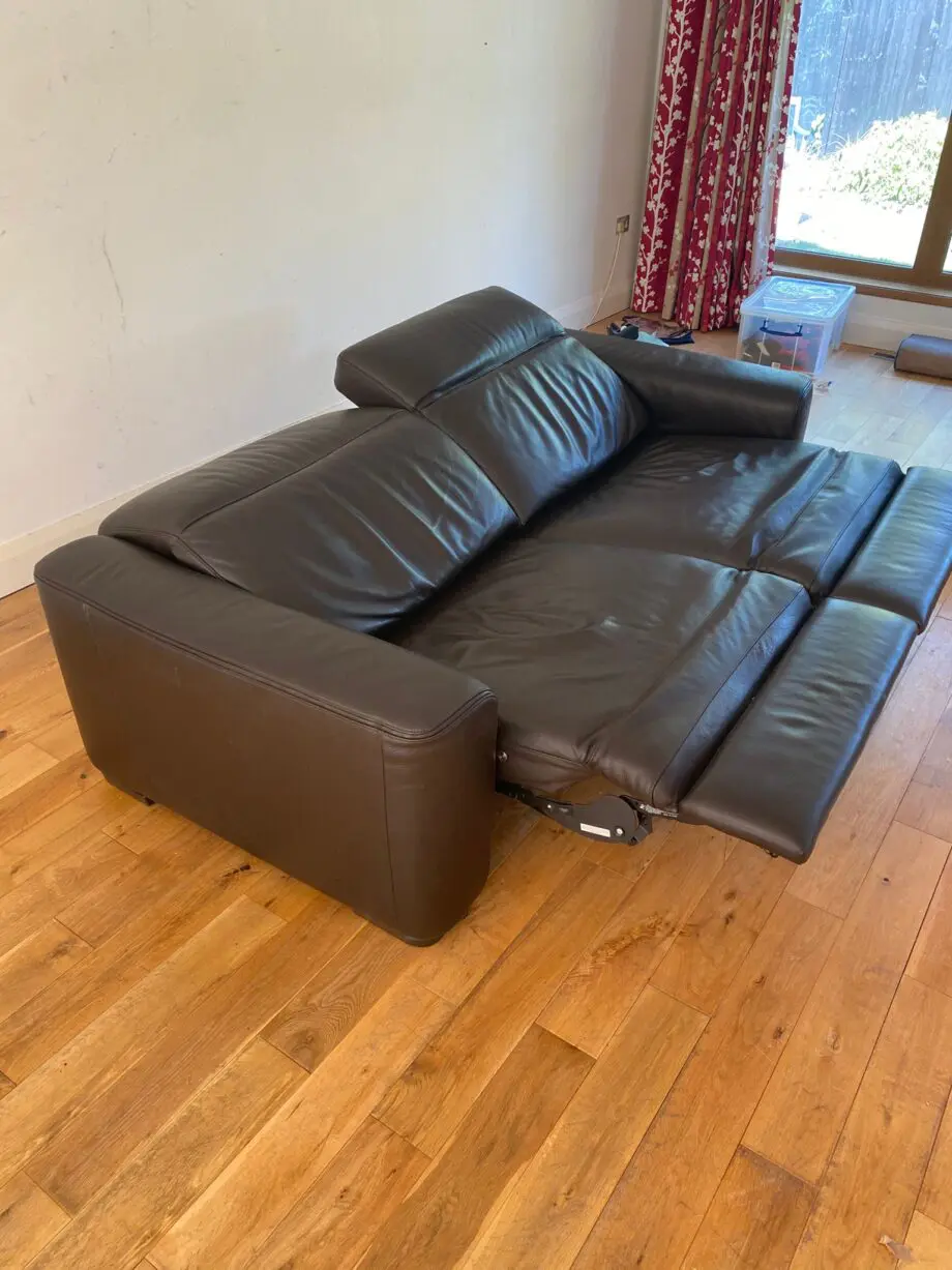Natuzzi, Black, Double power recliner