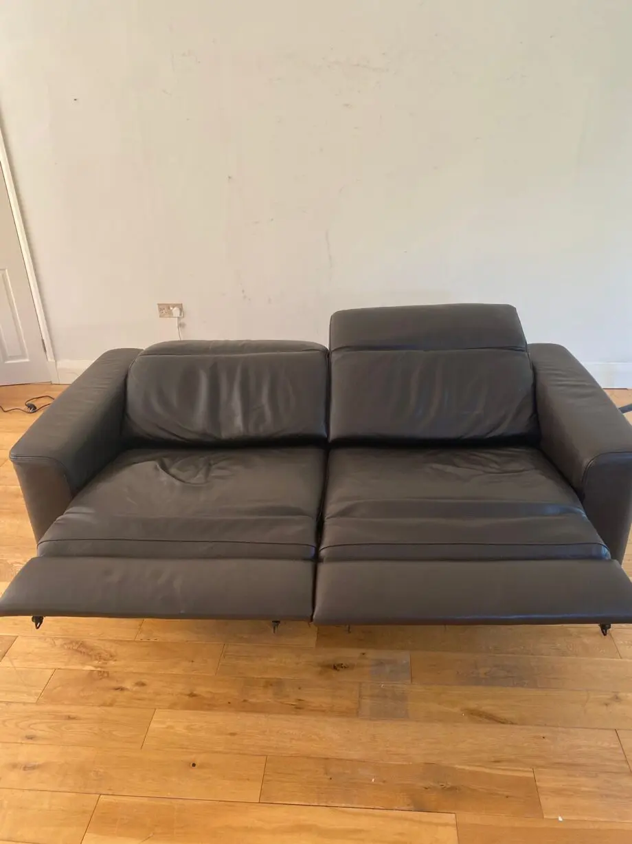 Natuzzi, Black, Double power recliner