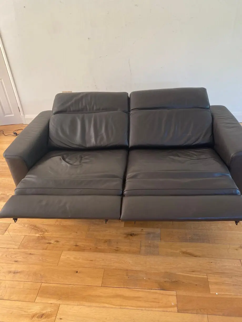 Natuzzi, Black, Double power recliner