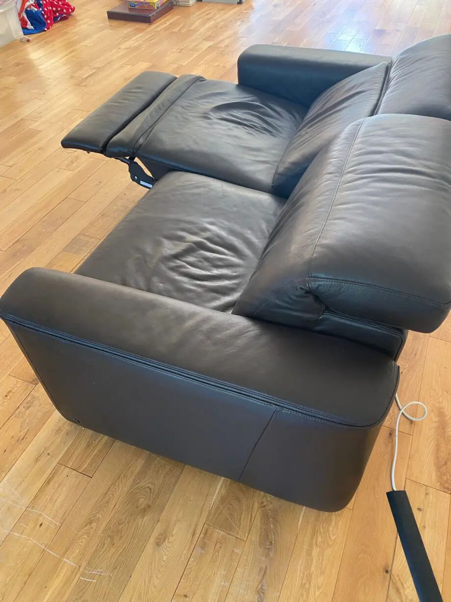 Natuzzi, Black, Double power recliner