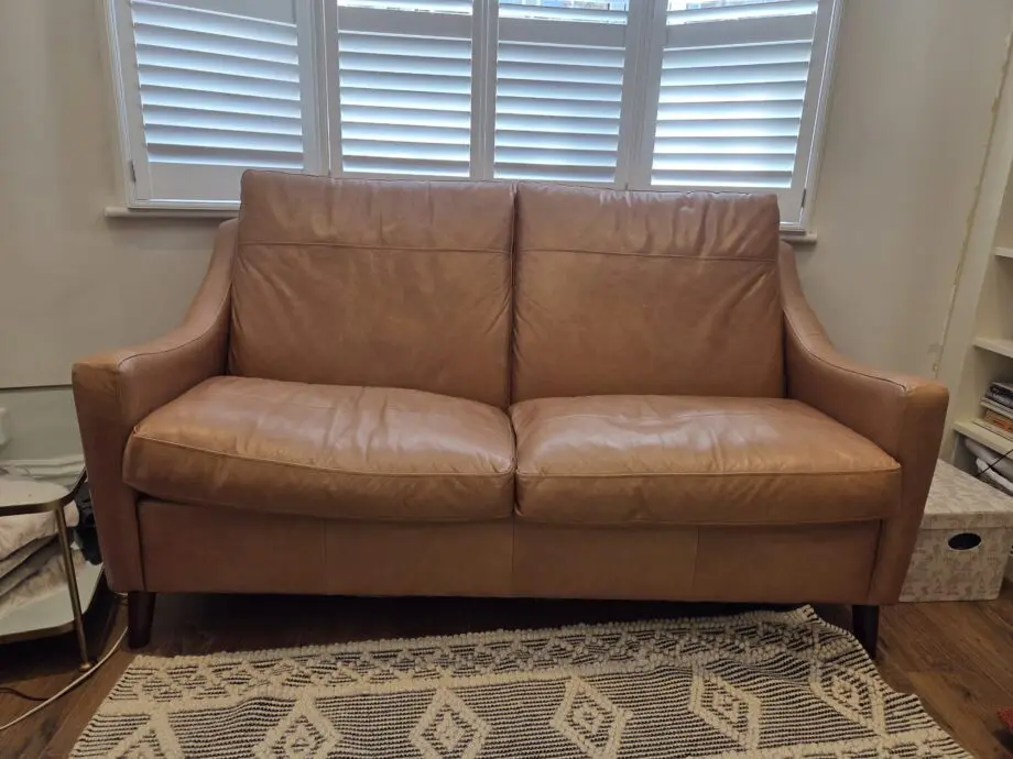 Darlings of Chelsea Weymouth 3-Seater Leather Sofa Bed – Hazel