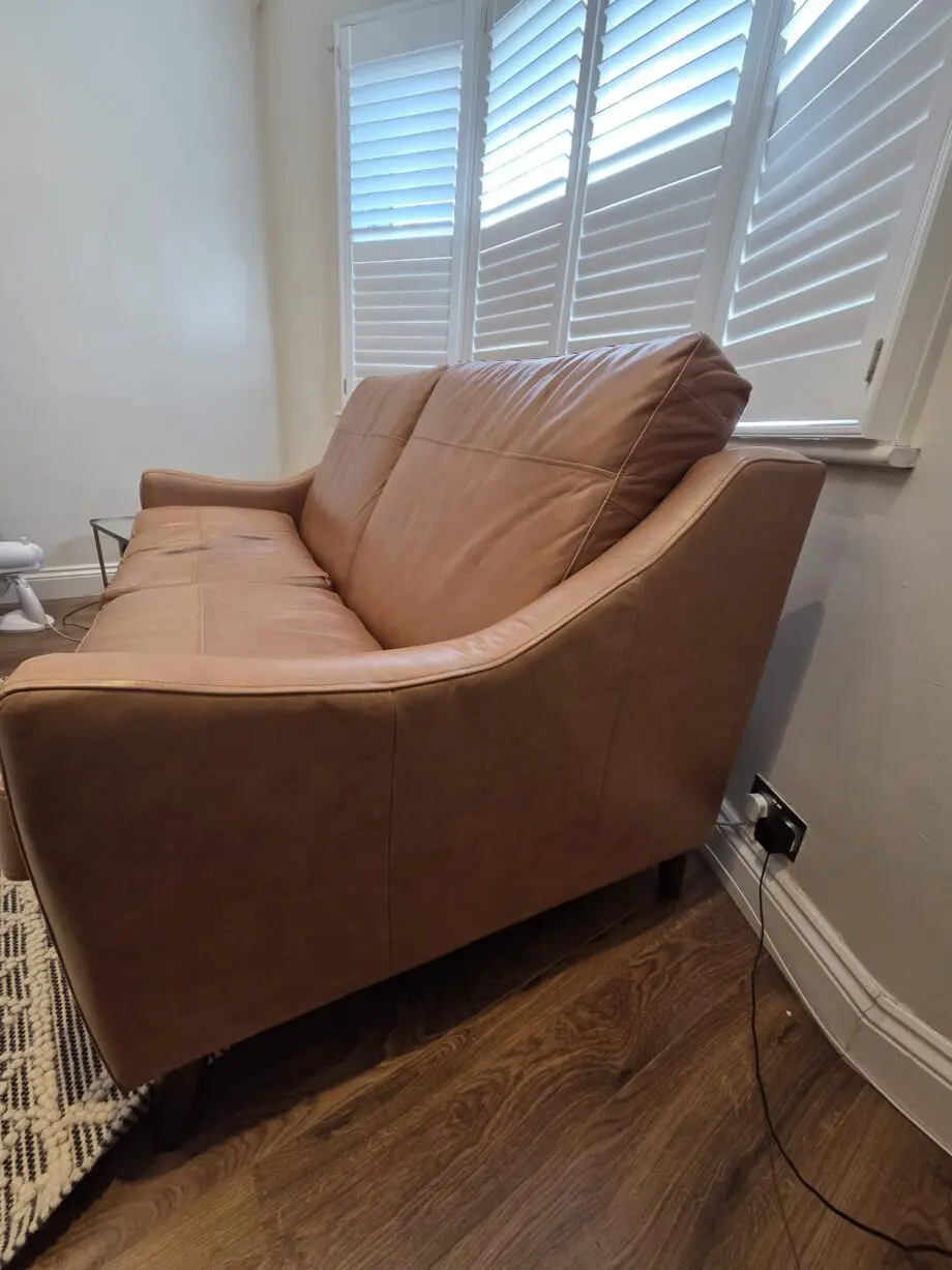 Darlings of Chelsea Weymouth 3-Seater Leather Sofa Bed – Hazel