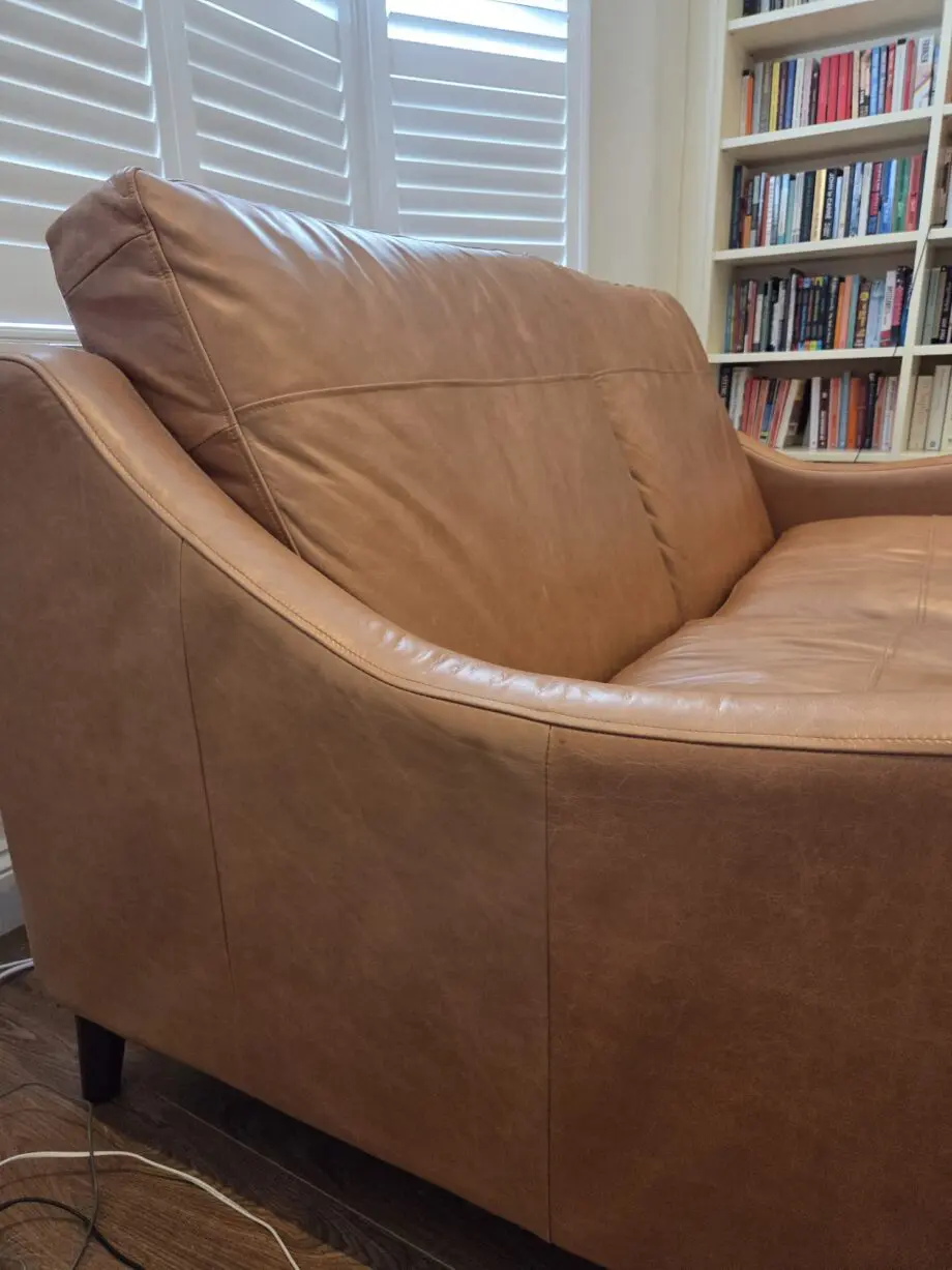 Darlings of Chelsea Weymouth 3-Seater Leather Sofa Bed – Hazel