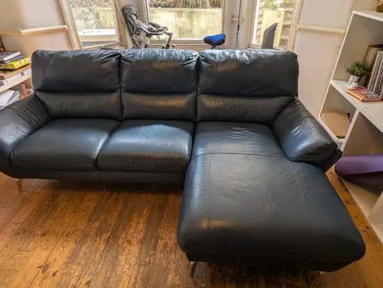DFS Fargo - Denim Blue - Right Hand Facing Chaise End Sofa
