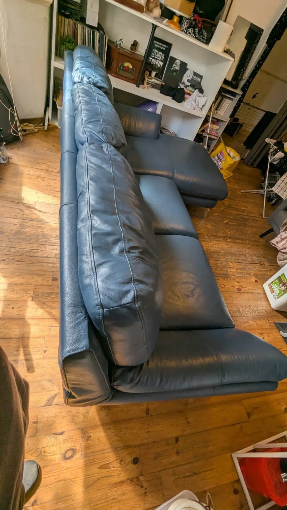 DFS Fargo - Denim Blue - Right Hand Facing Chaise End Sofa