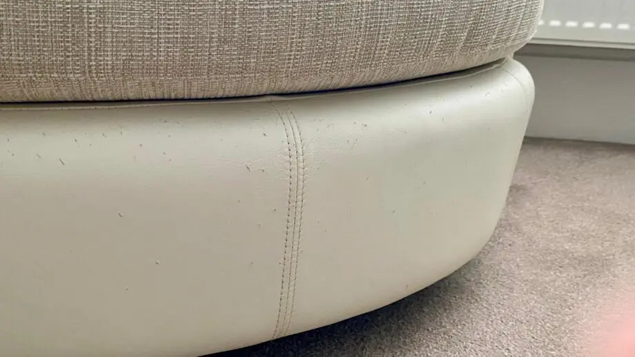 Round snuggle sofa and swivel snuggle chair