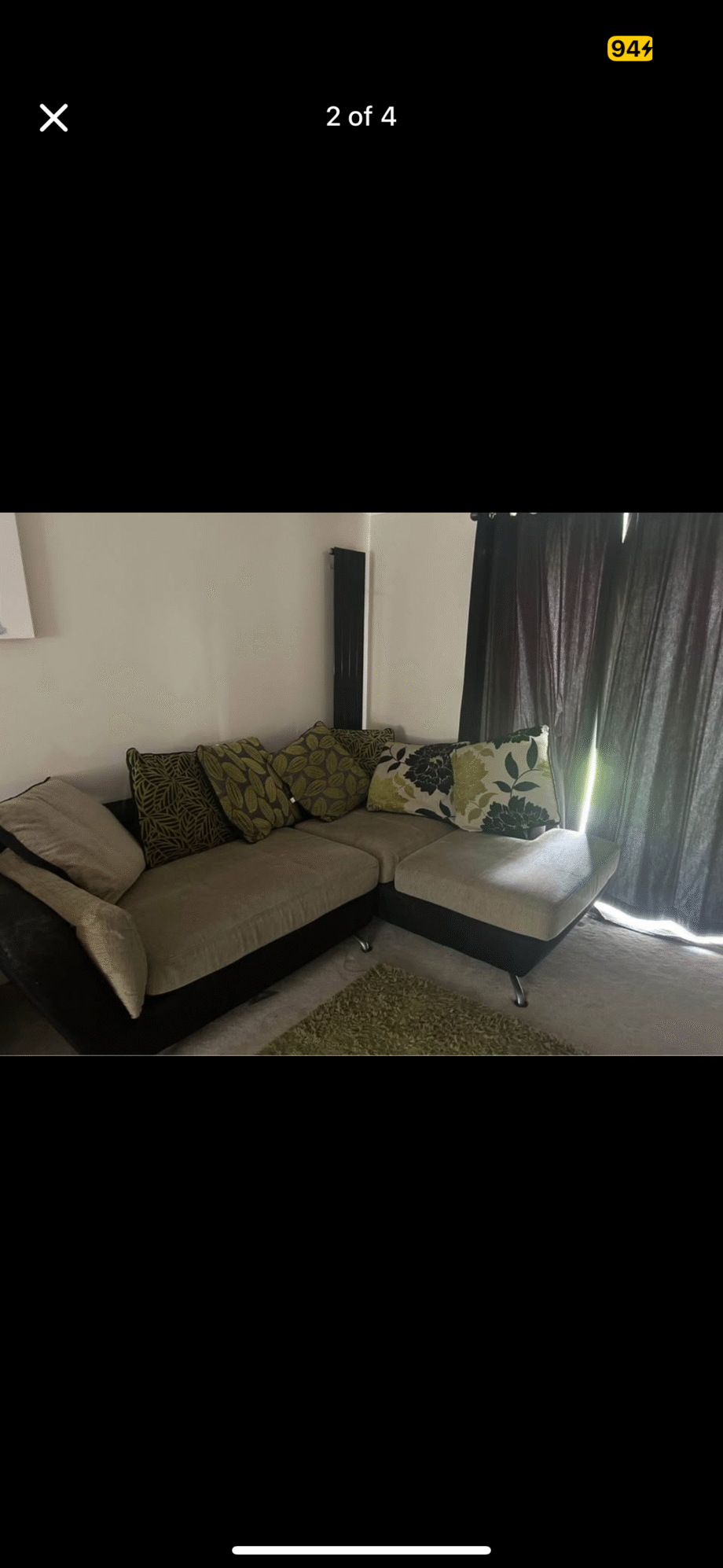 Furniture Village corner sofa