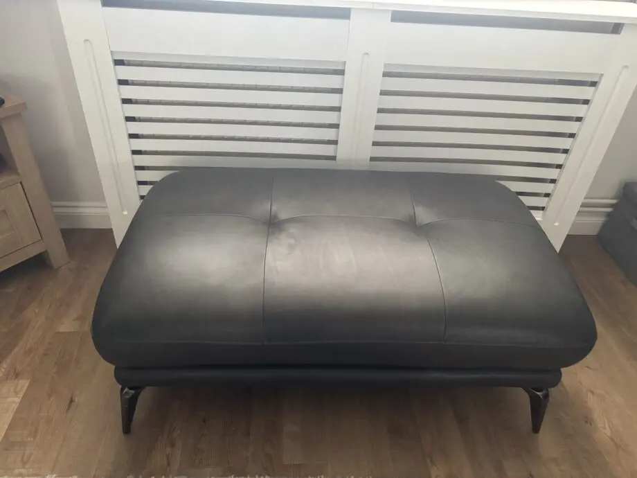 DFS Harlan leather sofa Graphite grey