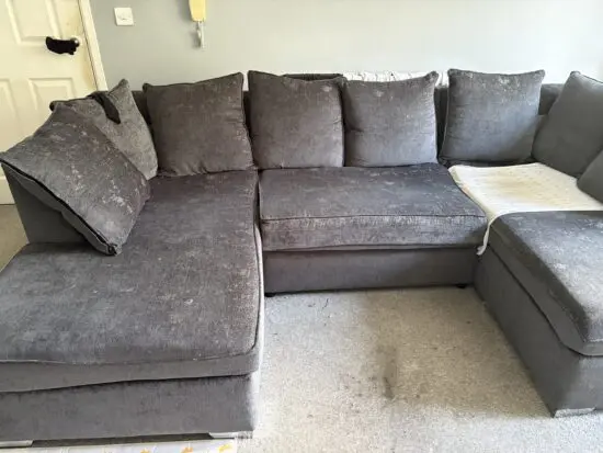 Charcoal grey U-Shape sofa