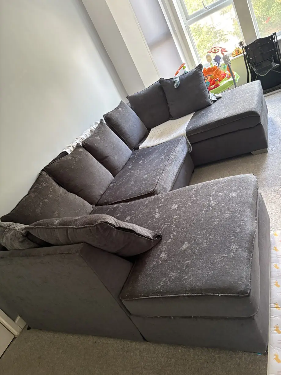 Charcoal grey U-Shape sofa
