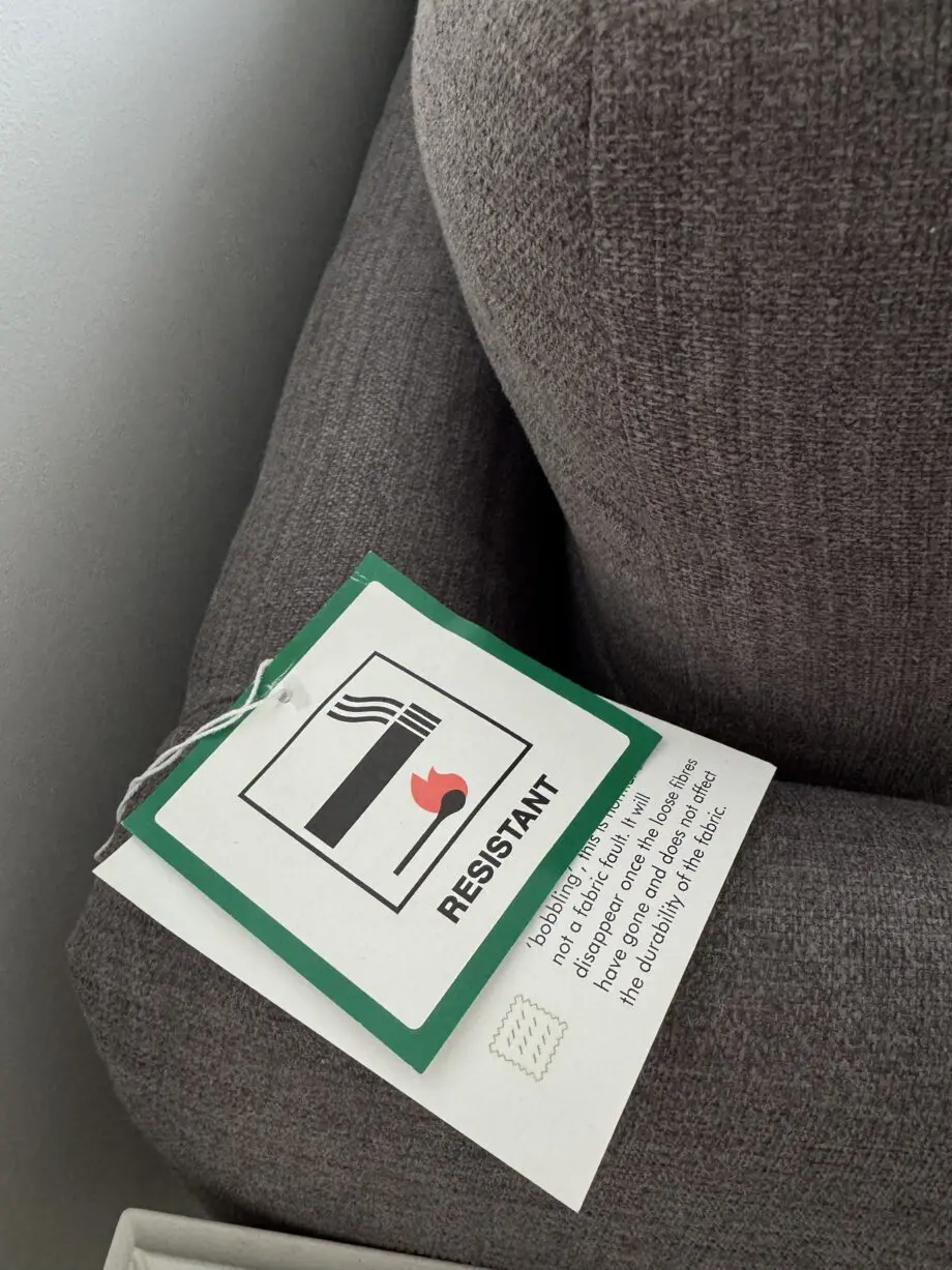 Sofology Grey Corner Sofa with footstool and moveable headrest