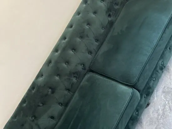 Home detail Chesterfield green sofa