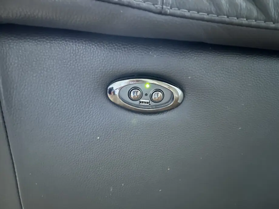 Grey leather suite