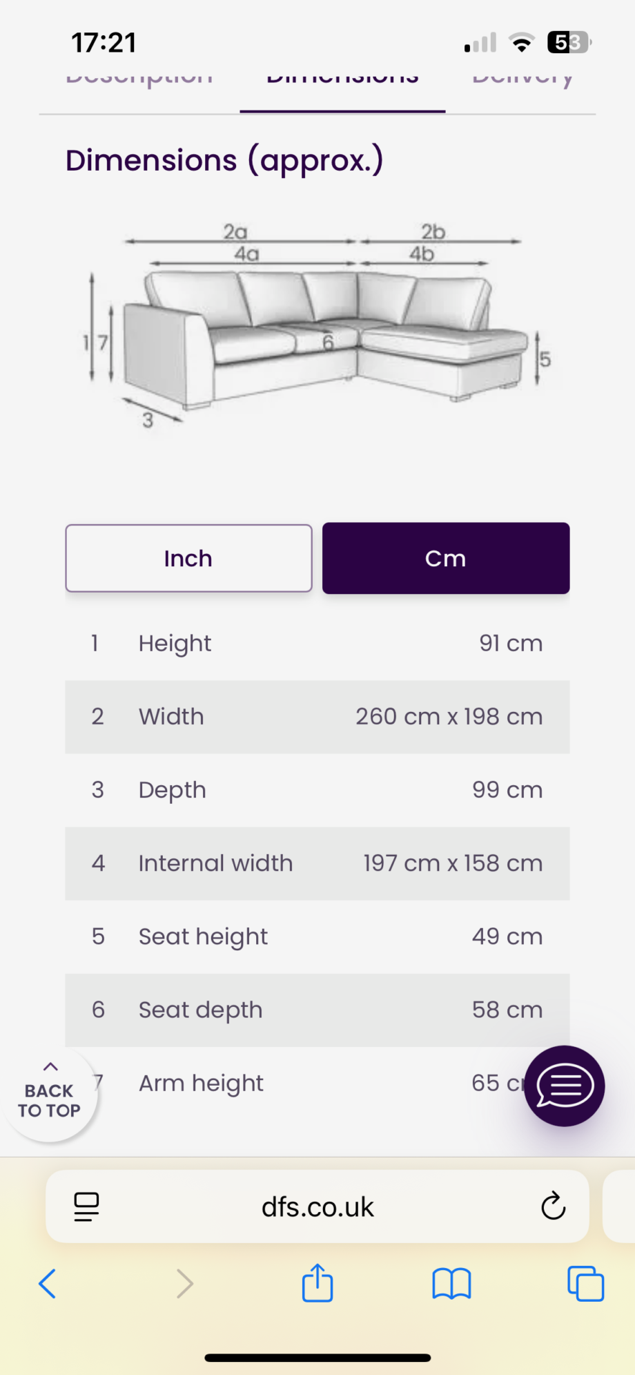 DFS Orin Left Hand Facing Arm Open End Corner Sofa with Storage Footstool