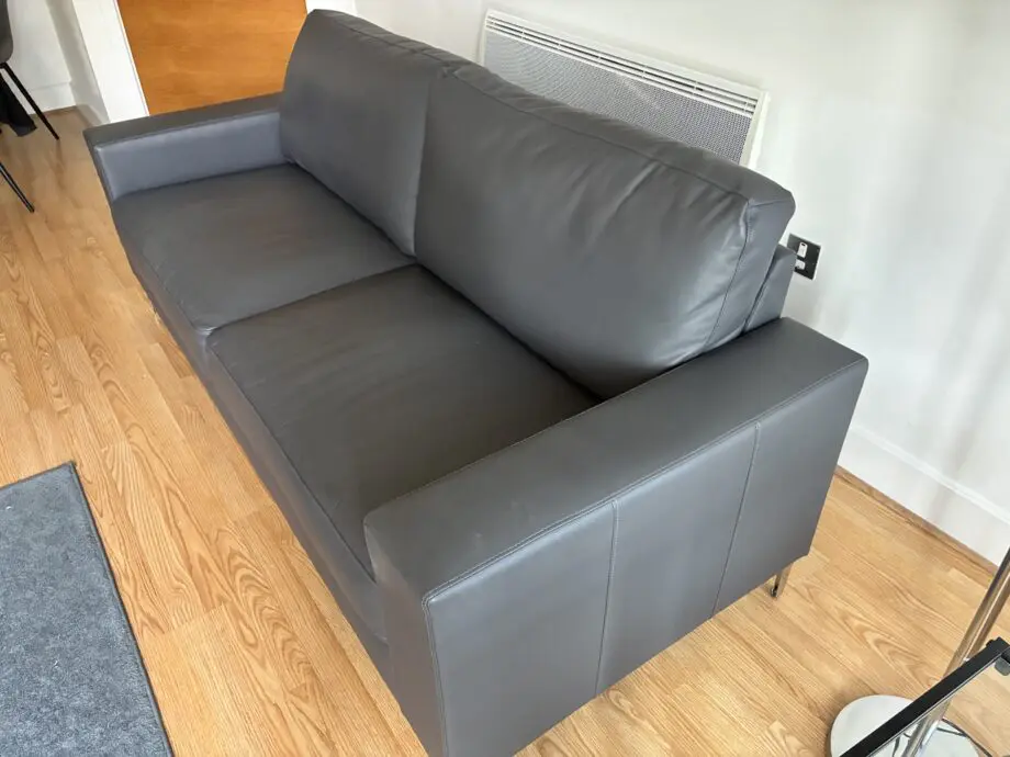 Furniture & Choice Baltimore 3 & 2 Seater Sofa set, Grey Premium Faux Leather