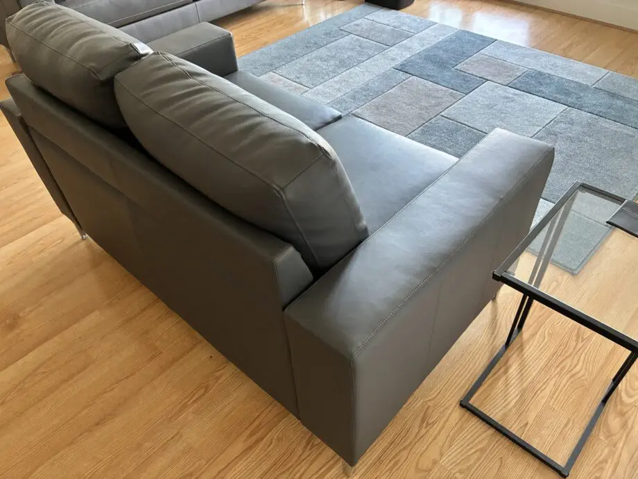 Furniture & Choice Baltimore 3 & 2 Seater Sofa set, Grey Premium Faux Leather