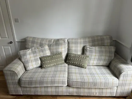 3 Piece Cream Sofa Set