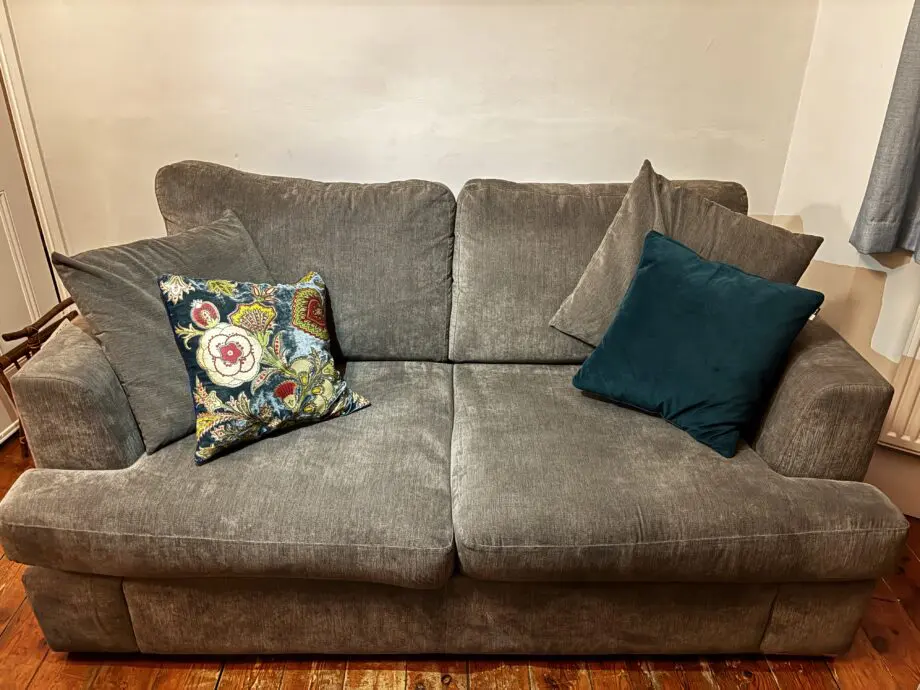 2 x DFS Grey Sophia Sofa