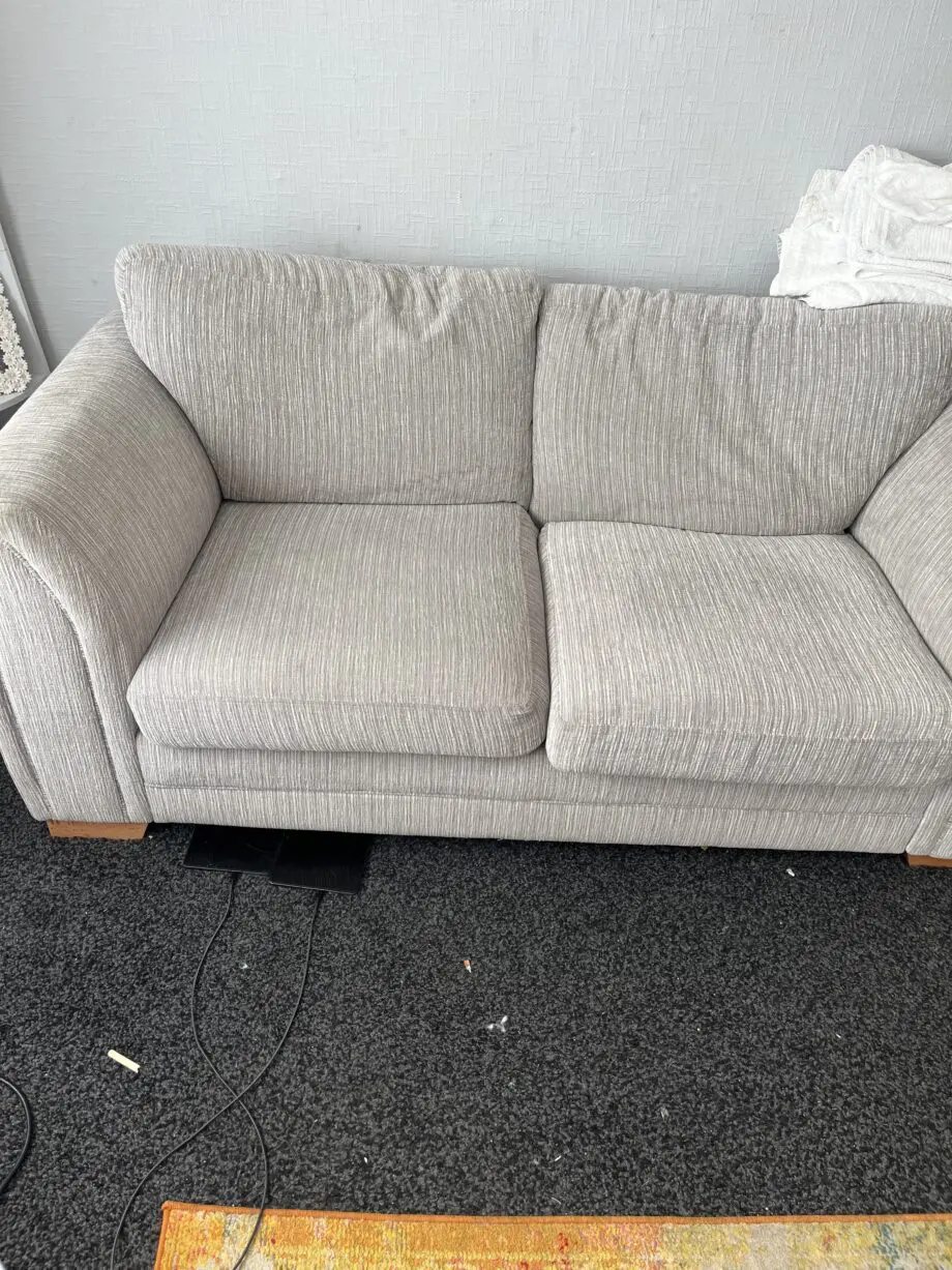DFS grey sofa x2
