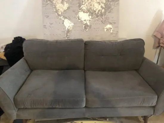 Grey French connection sofa