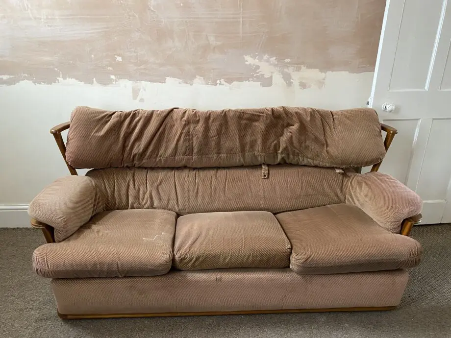 Vintage Mid-century Toothill Sofa Teak Frame