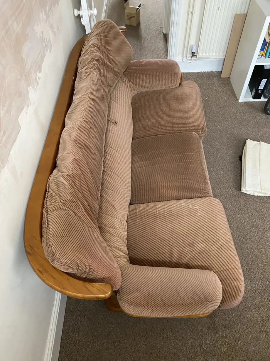 Vintage Mid-century Toothill Sofa Teak Frame