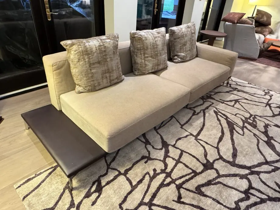 Papadatos Sofa Set. Large L shaped Sofa + 3 Seater. £19,000 RRP