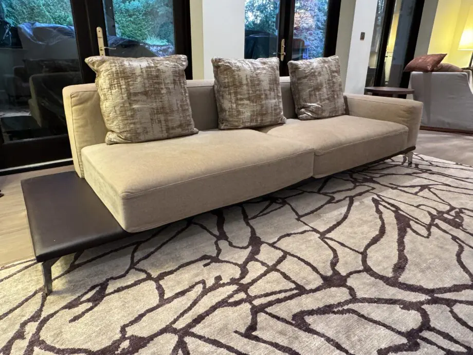 Papadatos Sofa Set. Large L shaped Sofa + 3 Seater. £19,000 RRP