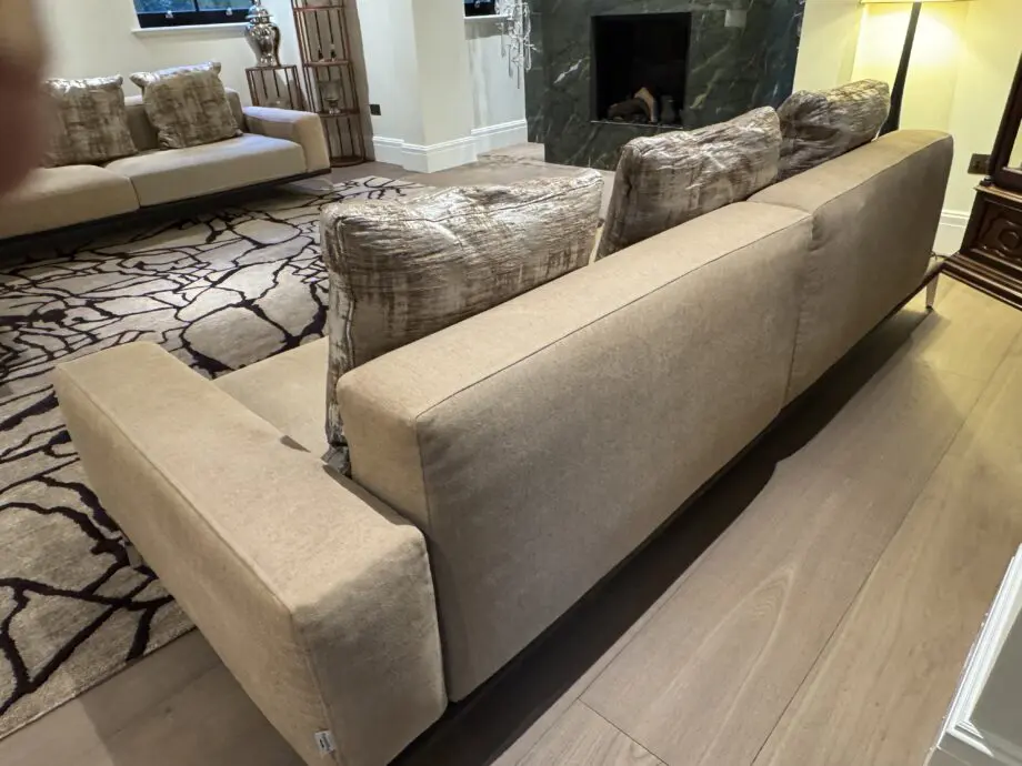 Papadatos Sofa Set. Large L shaped Sofa + 3 Seater. £19,000 RRP