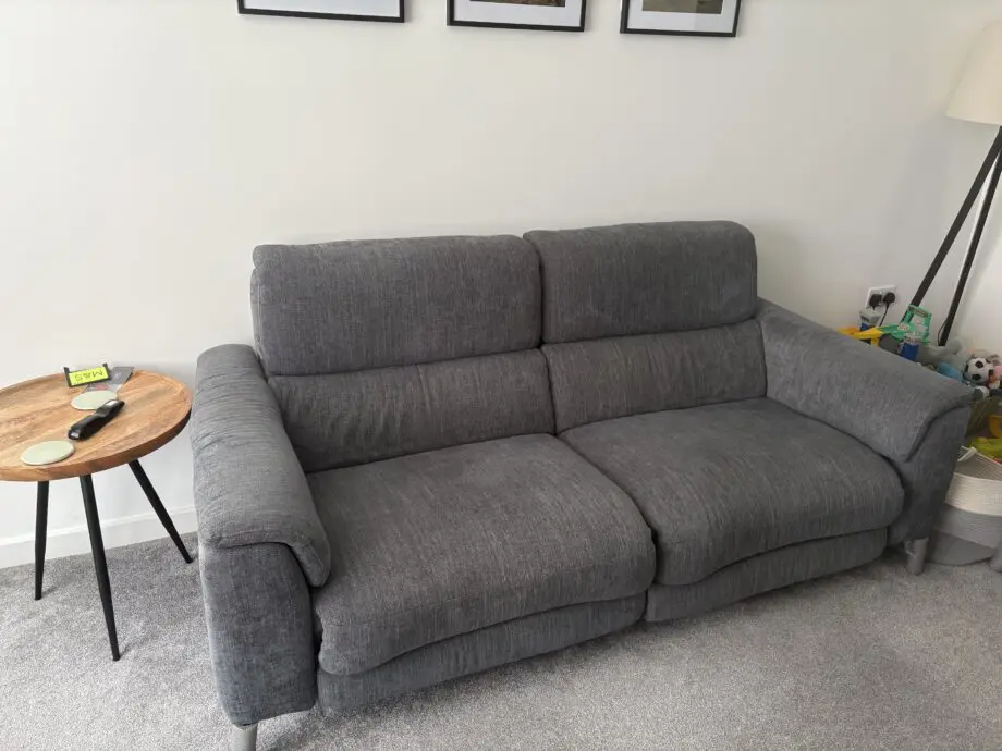 2 SOFAS (3 seater electric recliner & 2 seater non recliner)