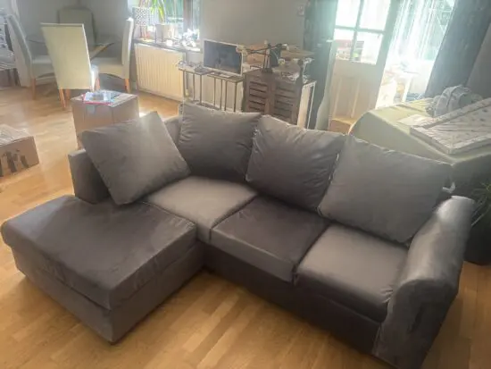 Brand new corner grey sofa