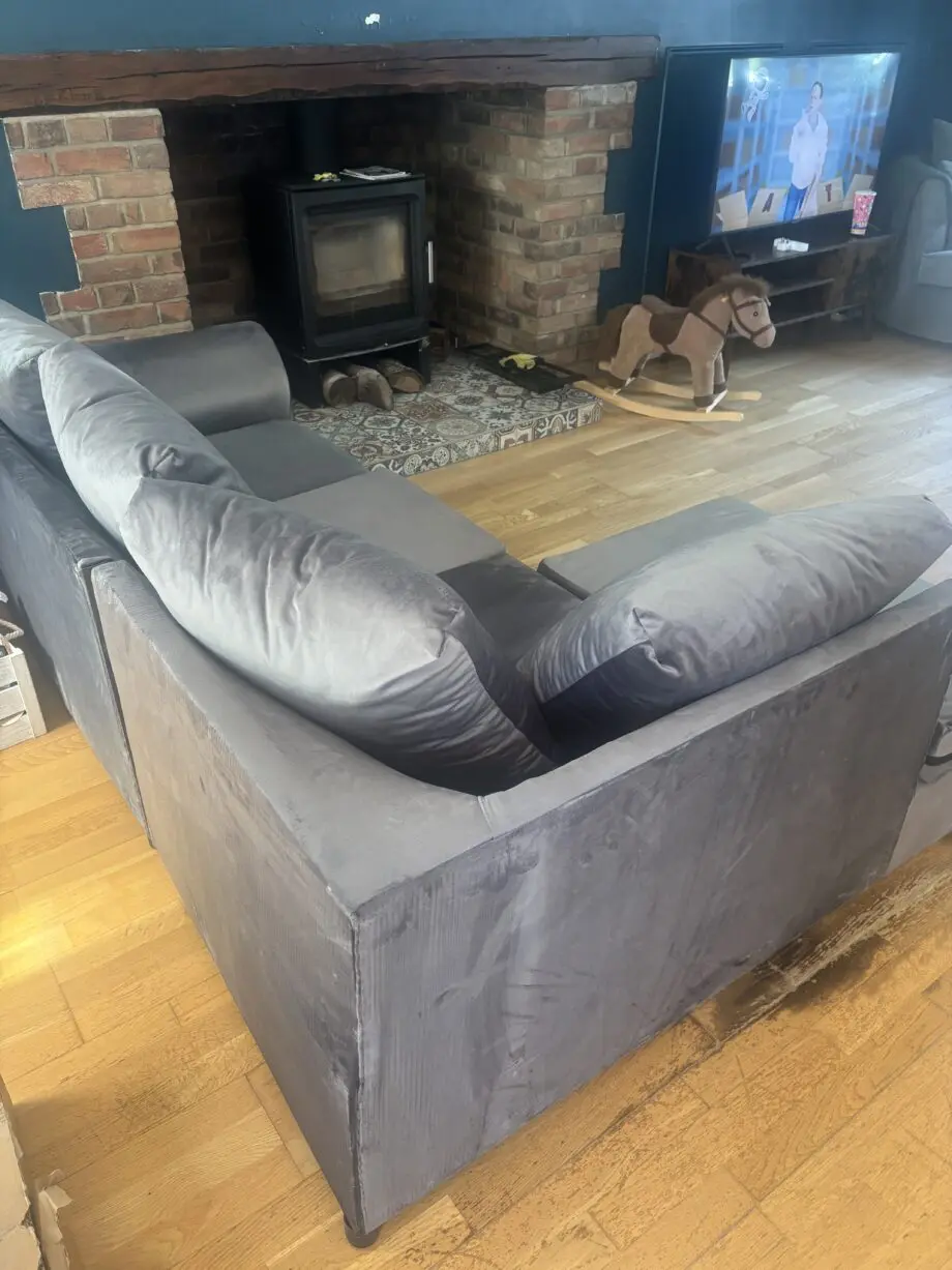 Brand new corner grey sofa
