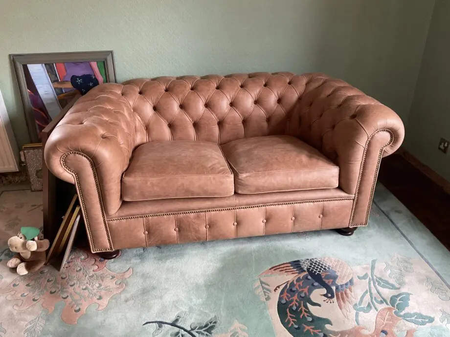 Leather Chesterfield Hand crafted in UK -by Kingsgate Furniture