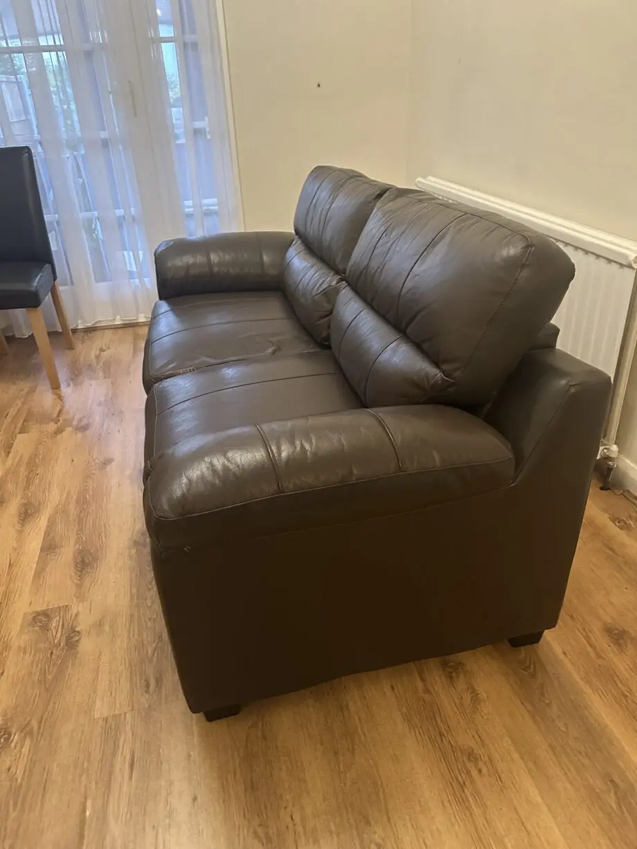 Wyvern Brown 2 Seater Leather Sofa