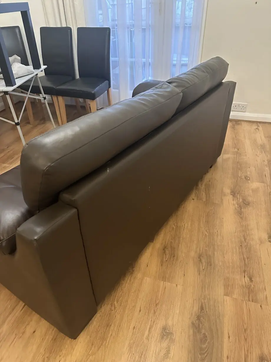 Wyvern Brown 2 Seater Leather Sofa