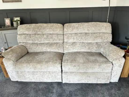 Furniture Village 3 Seater Power Recliner Sofa